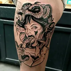 Medusa tattoo by Elora Hinton